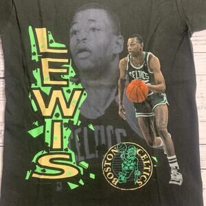 Rare Reggie Lewis Boston Celtics Tshirt-